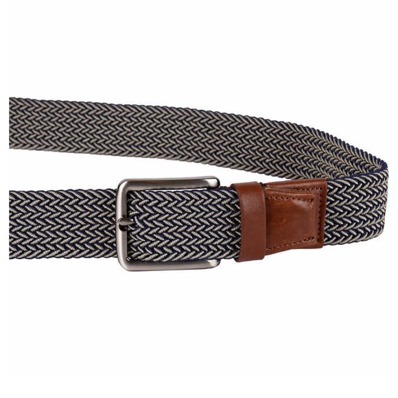 Tommy Bahama Men's Stretch Braided Belt, Blue - Picture 3 of 8